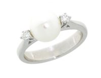 Ringe Mirco Visconti Dame in Weißgold Perla AB766/10 - AB766/10